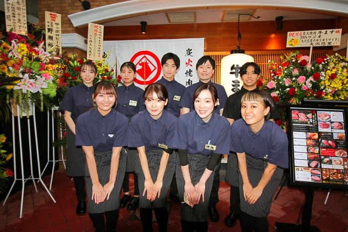 【ホール・キッチンアルバイト募集】山形の魅力を伝える焼肉屋！【炭火焼肉 神楽坂牛ます】